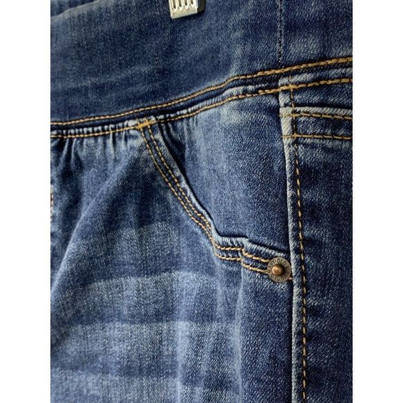 Old Navy Womens Rockstar Jegging Jeans Sz 8 Distress Skinny Pullon Elastic 2765 - Picture 4 of 9